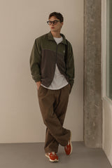 Cotton line parasuit pants