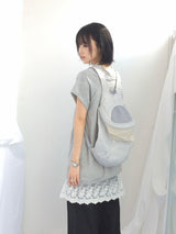 embossed shirring strap t