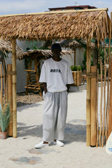 PIN-KNIT BALLOON PANTS (Gray)