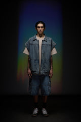 Denim Zip Vest