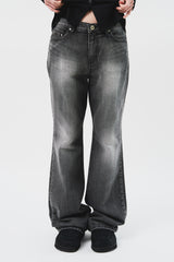 (W) Slit Flare Denim