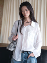Old Money Sheer Ramie Shirt