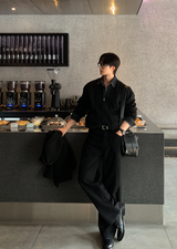 Daily Two-Way Knit Zip-Up