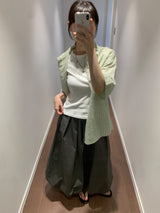 Terine seersucker check shirt (3color)