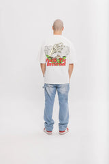 バッドオーメンズスケルトンパフプリントTシャツ
