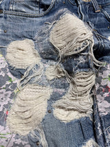 STUD FLOWER DENIM