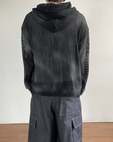 ブルースプレーメッシュフードジップアップ