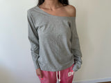 loose off shoulder tee