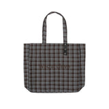 Check eyelet shopper bag 005