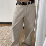 Heidi Standard Wide-Leg Cotton Pants 1 Color