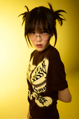ロールアップピンタックTシャツ
