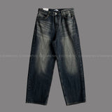 NOS127 Deep Blue Green Wide Denim (XS ~ L)