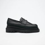 VATIC PENNY LOAFER Nappa White stitching Nappa leather penny loafers with a 63mm internal and external height increase