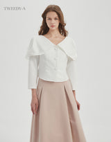 Ivy cape collar blouse