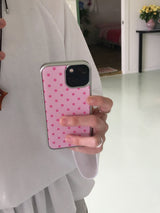 [silver epoxy] dot (pink • pink)