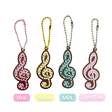 [made] Dot treble clef Keyring