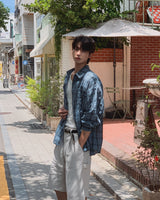 Pogny Crinkle Check Shirt