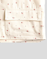 Flower Walk Zip-Up vest Ivory