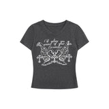 エンジェルウィンググラフィックスリムTシャツ