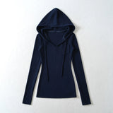 Rosie Pocket V-Neck Hood Top