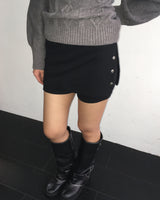 Snap skirt pants