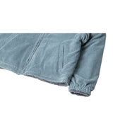 Reversible fleece crop hood zip-up