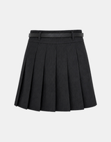 Bianca Pinstripe Belt Skirt