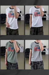 Loue American Flag Ringer Muscle Tee