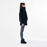Hairy chain fur jacket 001