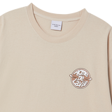 25SS ADLV サターンロゴ半袖Tシャツ ダークベージュ