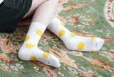 [3PACK] 1507 UNISEX DOT BASIC SOCKS - big dot white colorpack