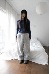 hairy stopper banding pants(2colors)