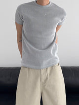 PDリブマッスルフィットショートスリーブTシャツ (3C)