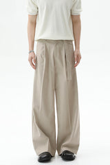 Detachable Belt Wide Leg Trousers