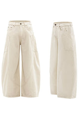 Deconstructed Scythe Wide Jeans