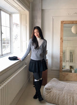 Diamond Punching Cotton Knit Tights (4color)