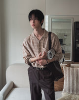 ビリーバーリネンチェックロングスリーブシャツ
