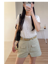 Deuan Two-Pocket Cotton Shorts