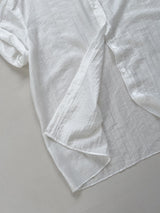Winkle Roll-up See-through Short Sleeve Shirt