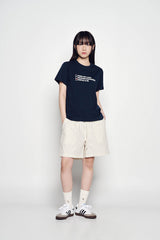 25SS STRIPE SET-UP LOOSE FIT SHORT PANTS IVORY