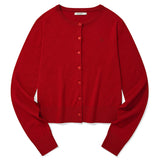 KIRSH PLAIN SOFT TOUCH CARDIGAN - RED  