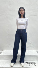 DARK BLUE CLASSIC DENIM PANTS code 18316