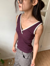LACE LAYERED SLEEVELESS (3C)