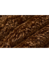 Melissa Teddy Bear Double Button Fur Shearling Midi coat Baby Brown 