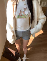 バンビスリムロングスリーブTシャツ