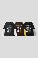 イシューズレイヤードオーバーロングスリーブTシャツ3C