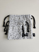 terazzo flat string pouch bag - white S