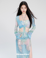 Watercolor 4Piece Bikini Set