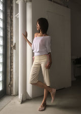FOLDING REGULAR CAPRI PANTS