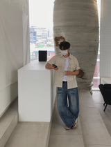 ファロン チェックロールアップ半袖シャツ3C